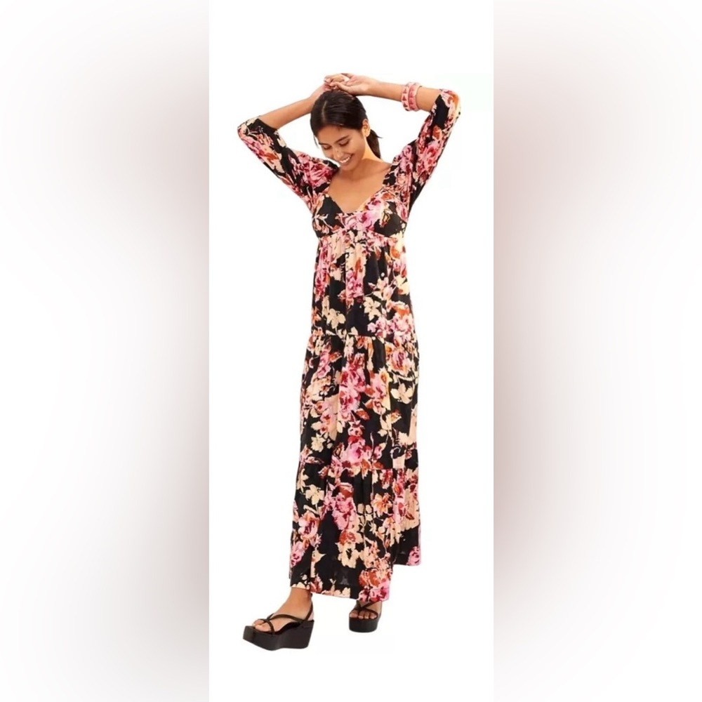 Antropologie Dress XXS Pink Black
Floral